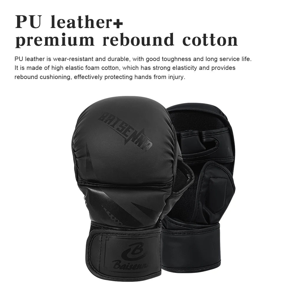 Half Finger Boxing Training Gloves for Adults and Children