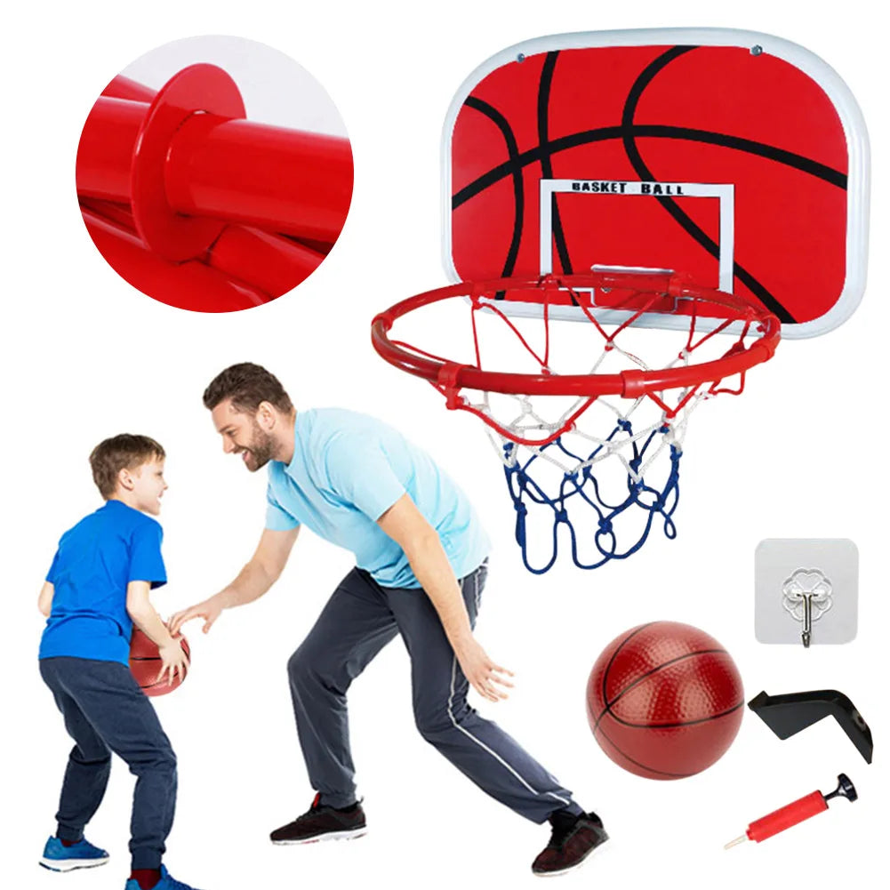Portable Adjustable Indoor/Outdoor Basketball Set With Pump