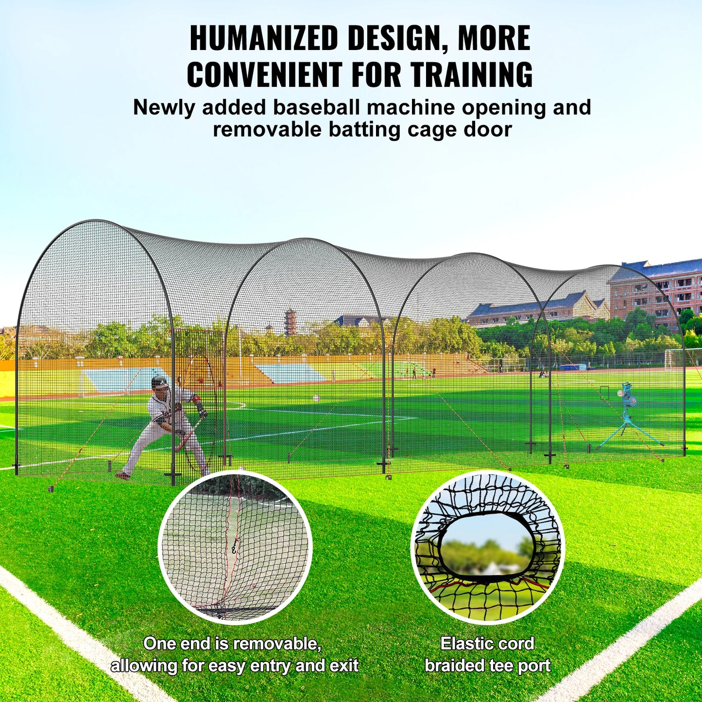 40FT Portable Baseball Batting Cage/Net with Carry Bag