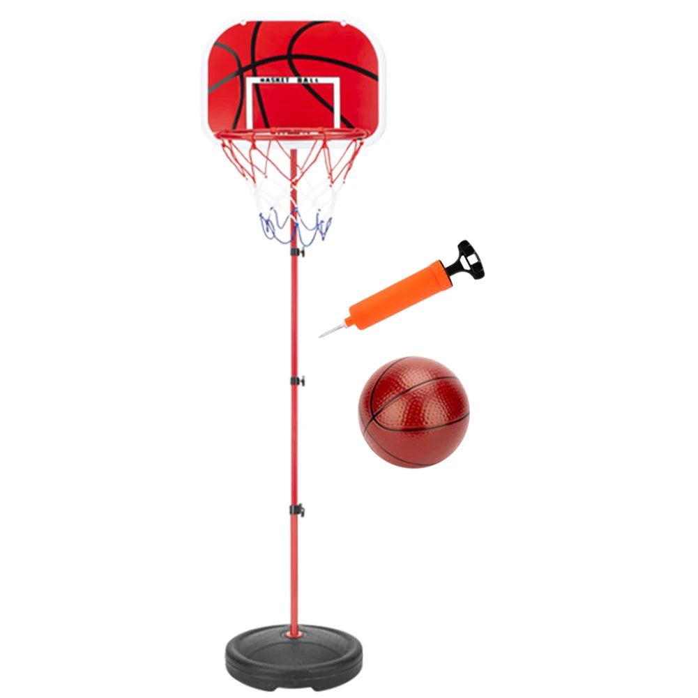 Portable Adjustable Indoor/Outdoor Basketball Set With Pump