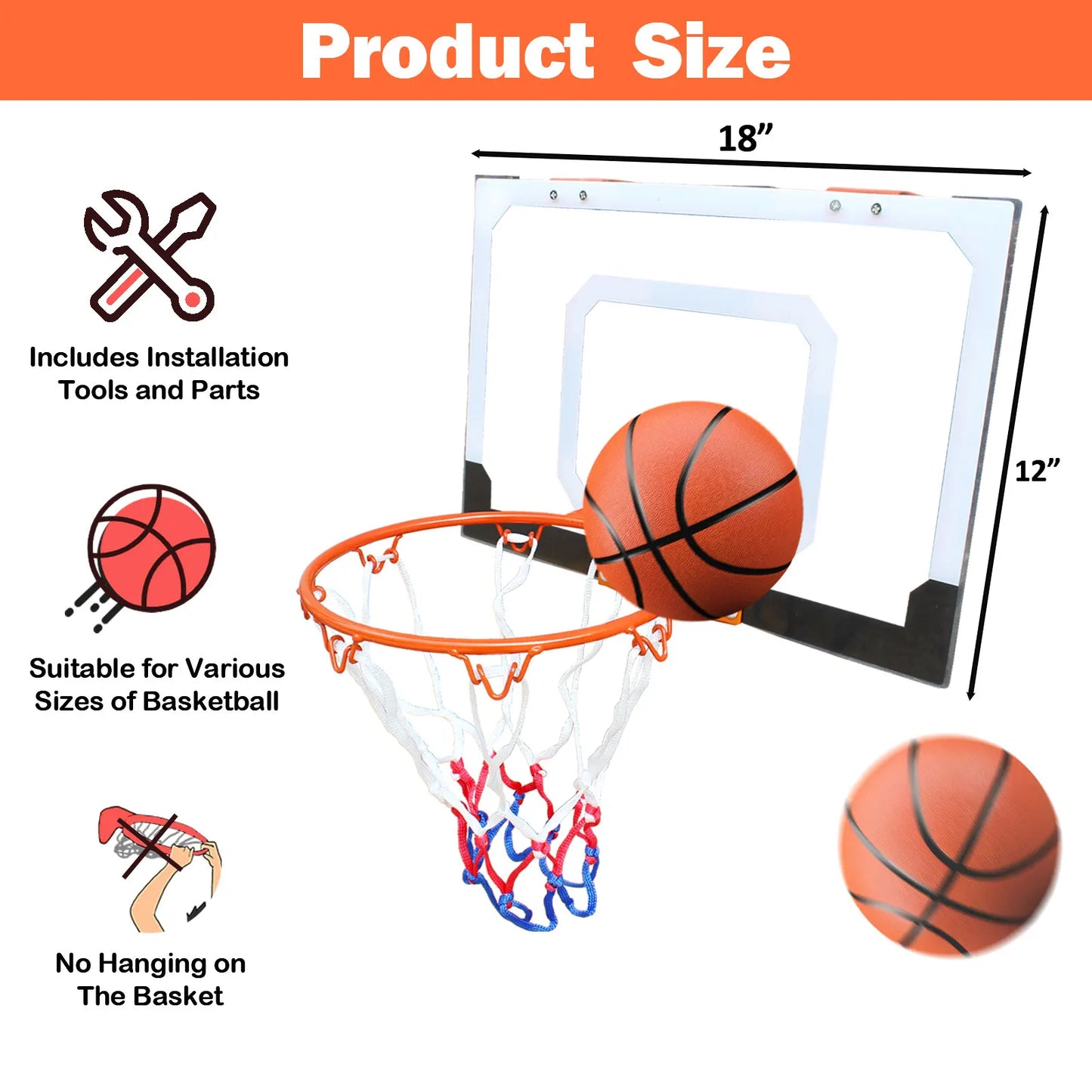 Mini Basketball, Hoop, And Air Pump