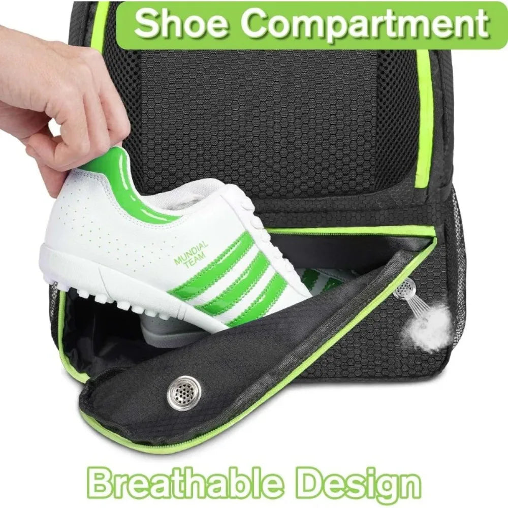 Water Resistant Sport Equipment Backpack w/ Ball Holder