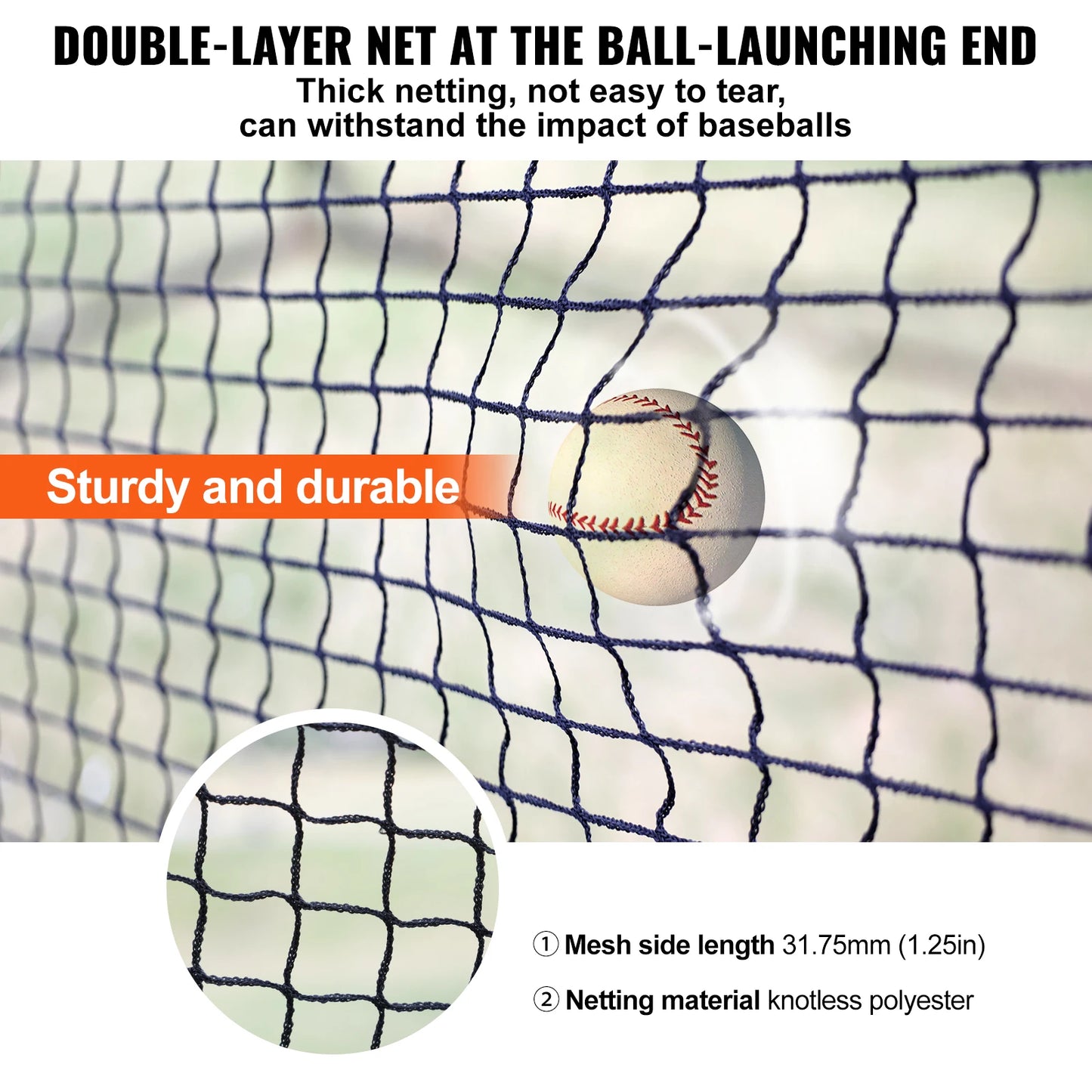 40FT Portable Baseball Batting Cage/Net with Carry Bag