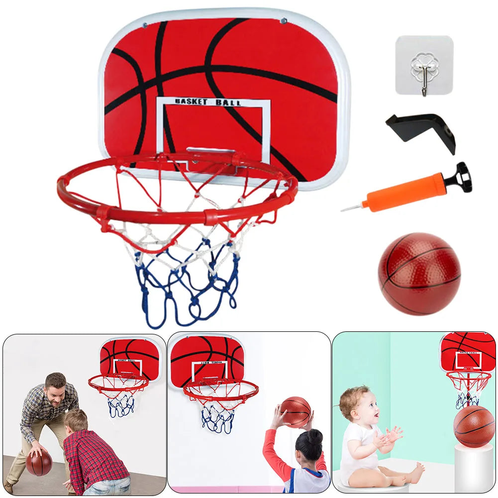 Portable Adjustable Indoor/Outdoor Basketball Set With Pump