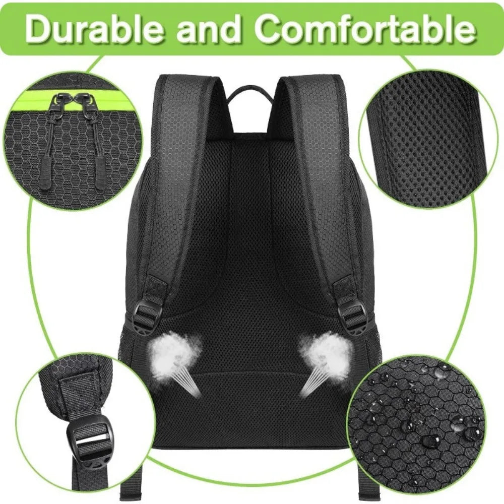 Water Resistant Sport Equipment Backpack w/ Ball Holder