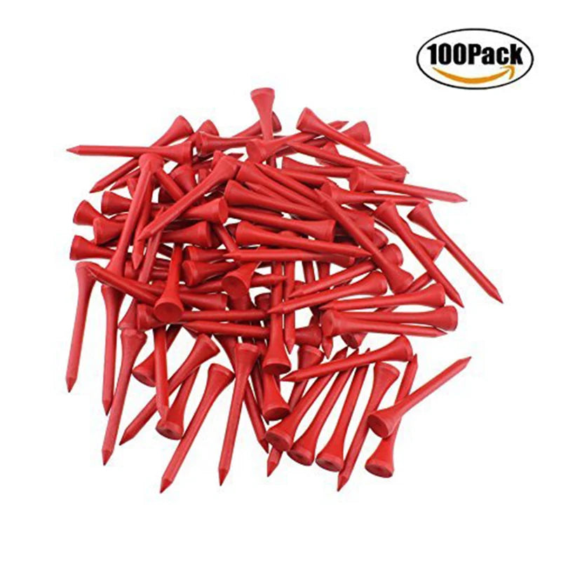 2-1/8 Inches 54mm Wooden Golf Tees 100pcs/Pack