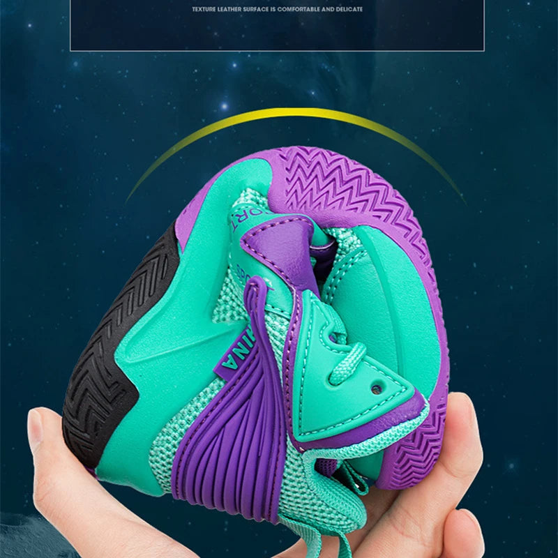 Children's Basketball Shoes Breathable Anti slip