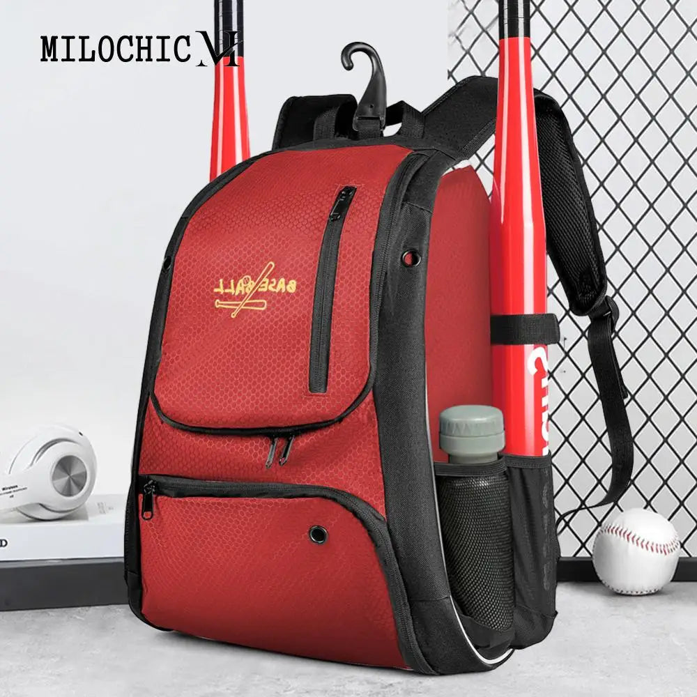 Baseball Training Accessory Backpack with Shoes Compartment