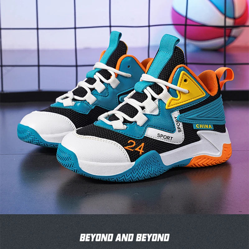 Children's Basketball Shoes Breathable Anti slip