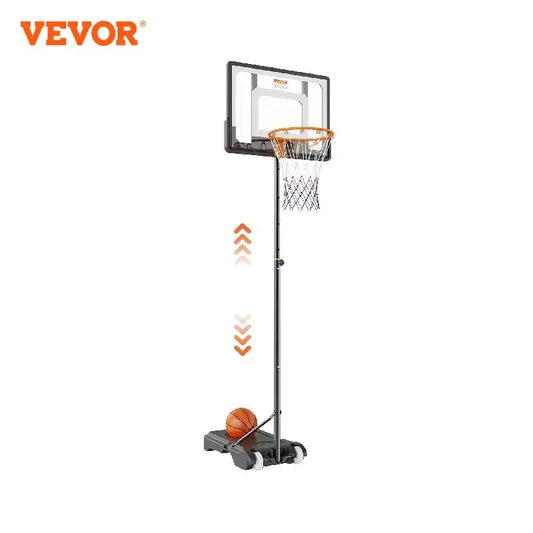 Portable Basketball Hoop 4-10 ft Height with Wheels Fillable Base